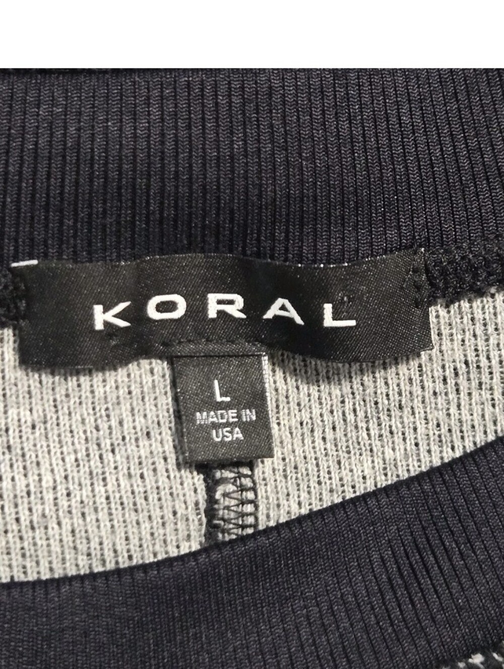 Koral Womens Black Breach Open Front Modal Activewear Pullover Large - Picture 8 of 8